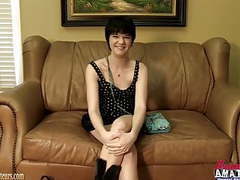 FreeKiloPorn presents: Amateur cutie playing with her pussy