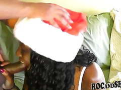 FreeKiloPorn presents: Sexy ebony girlfriend christmas fuck !!