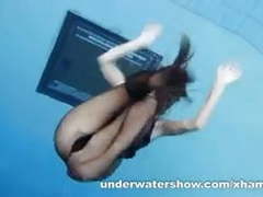 FreeKiloPorn presents: Zuzanna is swimming in pantyhose in the pool