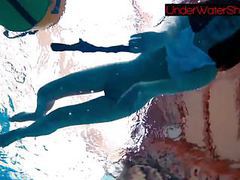 FreeKiloPorn presents: Perfect shaved teen in the pool