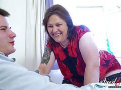 FreeKiloPorn presents: Agedlove busty mature playing hard with handy man