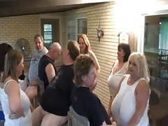 FreeKiloPorn presents: Mature bbw sluts sucking cock in group fun