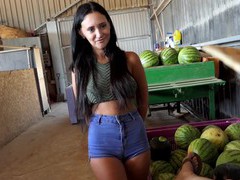 FreeKiloPorn presents: Gina ferocious with natural tits and hot ass gets fucked hard, Couple, Hardcore, Brunettes, Long Hair, Latina, MILF, Shorts, Pussy Licking, Blowjob, Big Tits, Natural Tits, Hot Ass