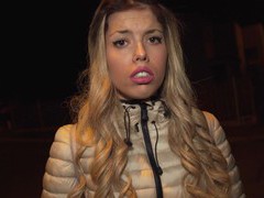 FreeKiloPorn presents: Naughty macarena lewis drops her pink thong to ride a hard rod