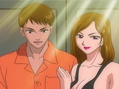 FreeKiloPorn presents: Busty anime chick gets fucked by two dudes at the same time