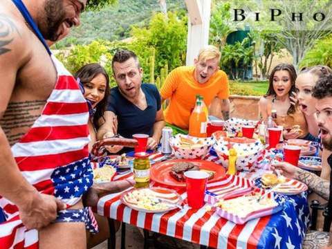 FreeKiloPorn presents: Biphoria - 4th of july hot af bi orgy