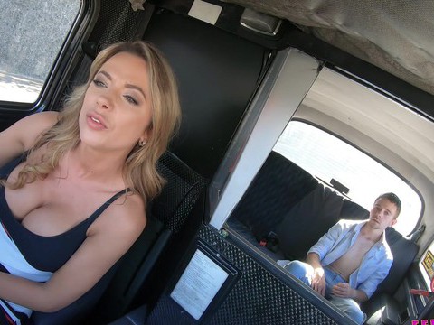 FreeKiloPorn presents: Lucky passenger fucks wet pussy of horny taxi driver shalina devine
