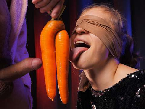 FreeKiloPorn presents: I'm very angry!! my stepbrother tricked me into sucking his dick with the help of taste game - xsanyany