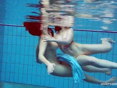 FreeKiloPorn presents: Girls in elegant dresses swimming underwater