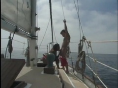 FreeKiloPorn presents: Interracial on a boat with a beautiful black girl