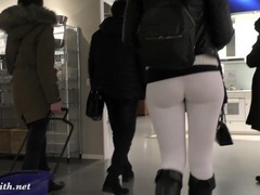 FreeKiloPorn presents: Jeny smith  camel toe white leggings