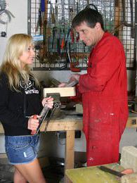 FreeKiloPorn presents: Blonde teenage beauty fucking her old and horny handyman