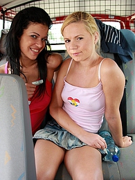 FreeKiloPorn presents: Naughty young Ellis and her hot friend share a hard cock
