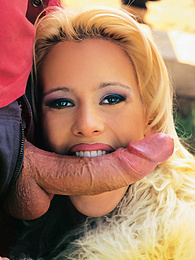 FreeKiloPorn presents: Blonde Cora Works Hard With Mouth and Ass to Get a Facial