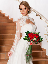 FreeKiloPorn presents: Czech bride Angel Piaff gets banged in a laundry room after posing in lingerie