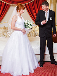 FreeKiloPorn presents: Redhead Czech bride Lucy Bell getting double fucked on her wedding day