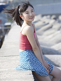FreeKiloPorn presents: Asian teen Chisaki Morito demonstrates her tiny tits and demonstrates her exposed body outdoors