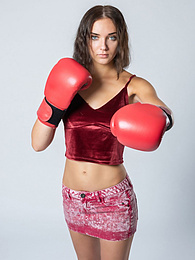 FreeKiloPorn presents: Sexy Ukrainian belle Oxana Chic strips off her clothes and poses nude in a gym